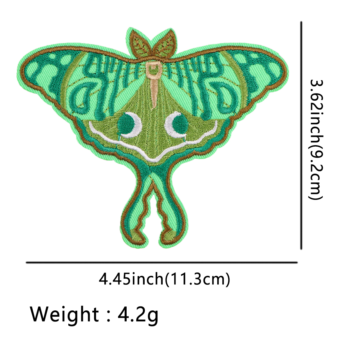 Butterfly Patches Embroidery Badges Iron On Patches On Clothes DIY Dress Jeans Hat Clothing Accesories Moth Applique Stickers: DULL