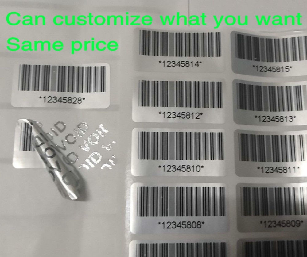 100 Warranty Protection Stickers (30mm x 15mm) Safety Seal Anti-tampering Warranty Unordered Serial Number Label Sticker