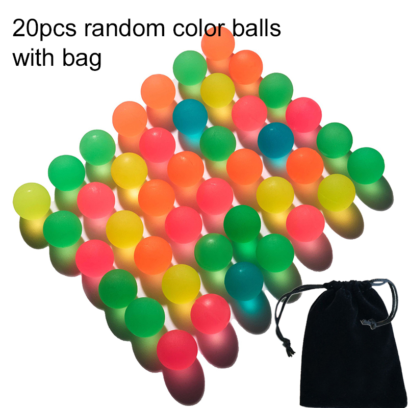 20 Stück bunte Hüpfbälle mit Aufbewahrungstasche, 25 mm, Kunststoff, Elastizität, Kinderspielzeugball für Spiele im Freien, Geburtstagsgeschenk, TMZ: schwarz