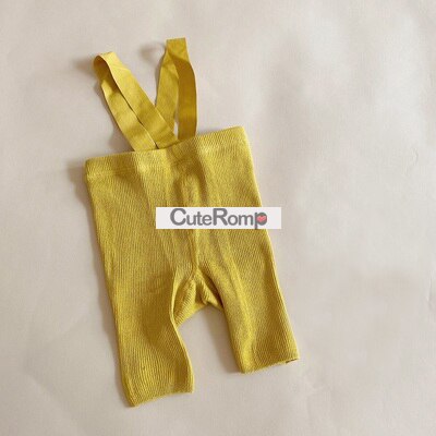 Sommer Baby Strumpfhose Junge Mädchen Kleidung Solide Gamaschen Hohe Elastizität Baumwolle Baby Zubehör Kleinkind rippen Gamaschen: Gelb Strumpfhose / 6-12M