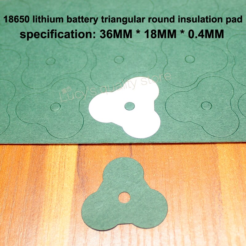 100pcs/lot 18650 lithium battery pack insulation material barley paper high temperature insulation gasket red just gasket