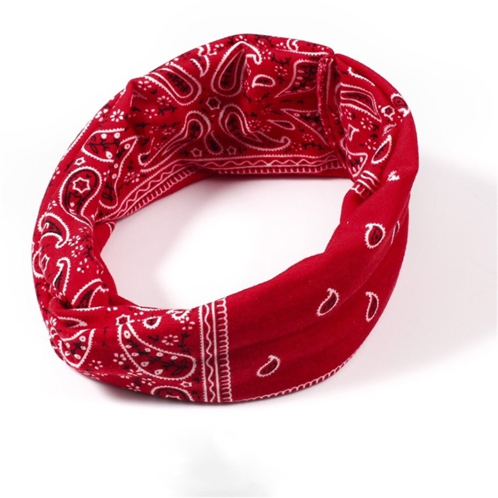 Twist Elastische Tulband Hoofdband Voor Vrouwen Hoofdbanden Hoofd wrap Haarband Hoofddeksels Bandana Haaraccessoires: Rood