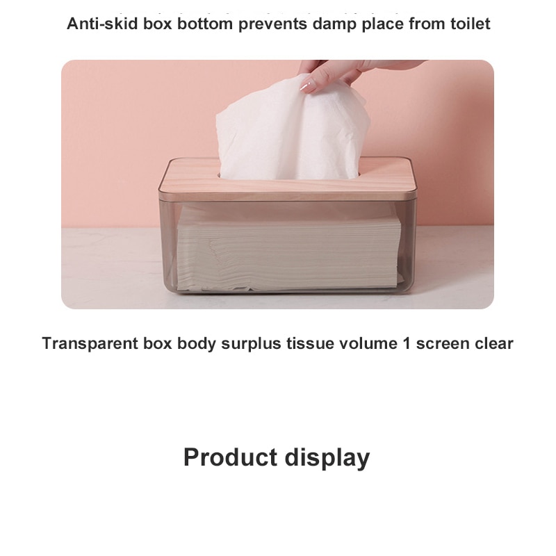 Wet Tissue Box Desktop Seal Household Plastic Dust-proof Tissue Box Baby Wipes Paper Storage Box Tissue Holder Wipes Box