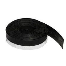 Door Window Gap Seal Strip Self-adhesive Sound Insulation Weatherstrip Protector: Black