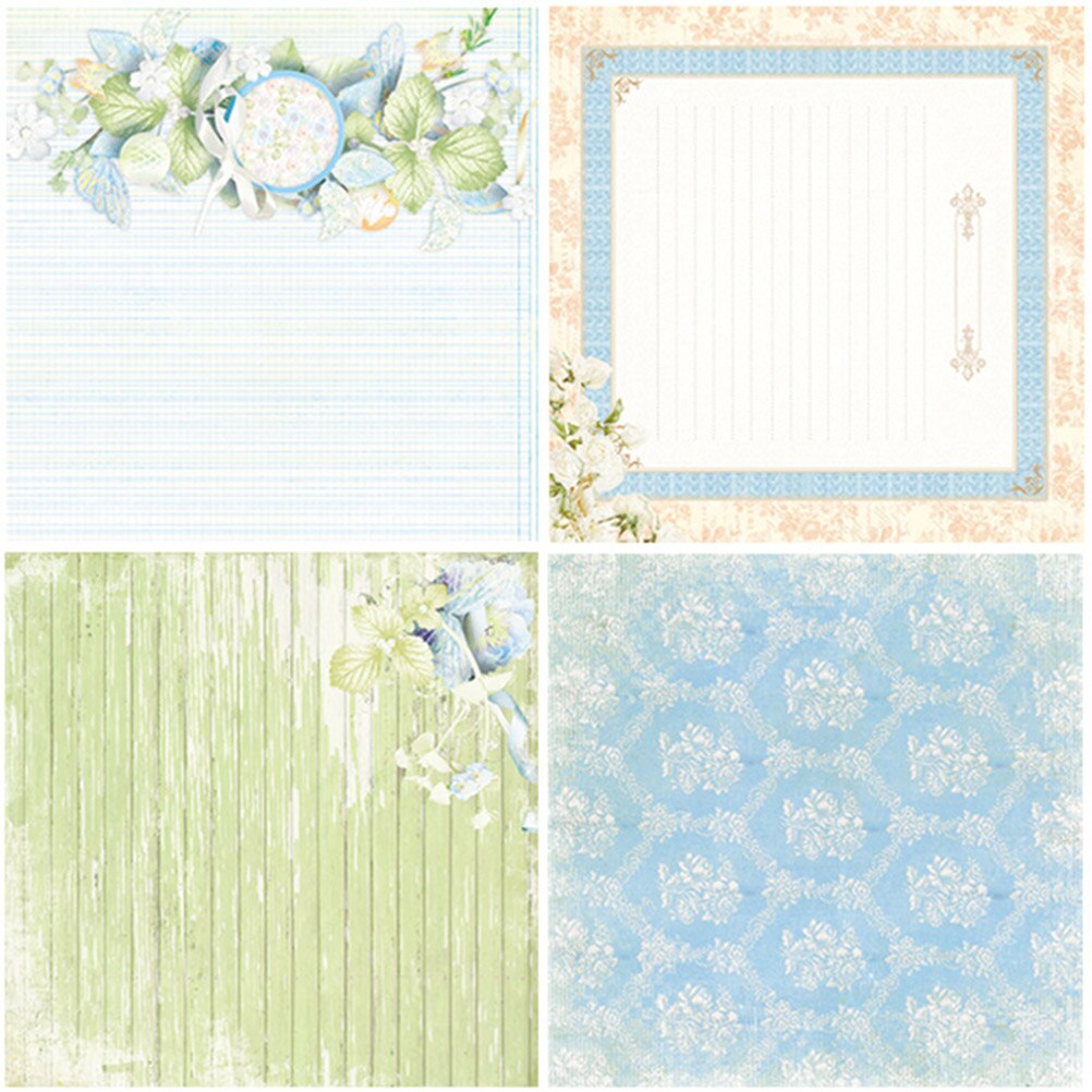 Pack of 24 Scrapbook Paper DIY Decorative Background Backing Paper Pads for Scrapbook Greeting Card Album Box