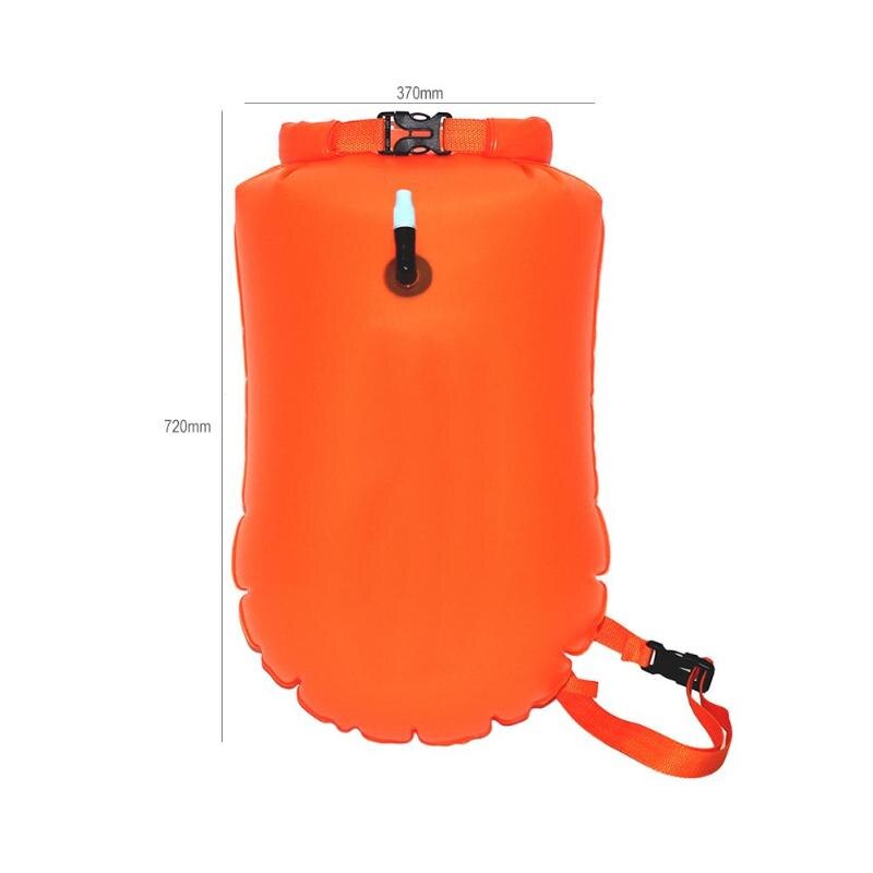 20L Opblaasbare Beursgang Bag PVC Waterdichte Droge Zwemmen Boei Rugzak Veiligheid Float Air Bag Drifting Voorkomen Verdrinking Drijfvermogen