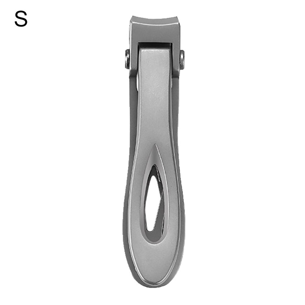 1Pcs Metal Wide Curved Mouth Thick Nail Trimmer Toenail Fingernail Cutter Clippers Nail Tools Manicure cutters: Silver S