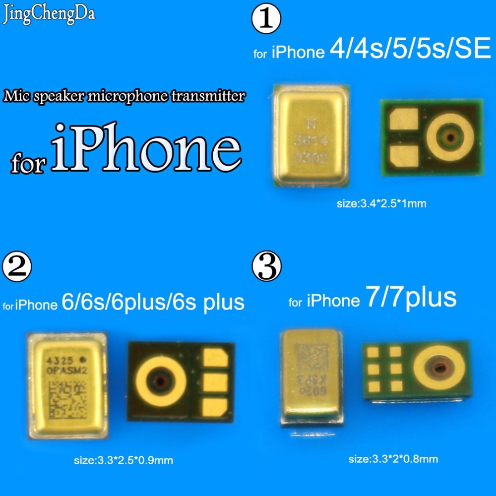 3 stks Microfoon interne MIC Speaker Voor iPhone 4 4 s 5 5g 5 s 5C SE 6 6g 6 s 4.7 "7 6 Plus 6 s Plus 5.5" Vervanging Onderdelen