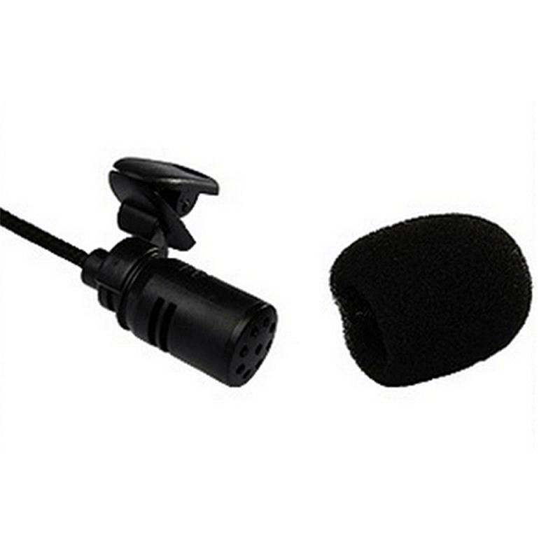 3.5mm External Universal Microphone Portable External Hands-free Mini Wired Clip-on Lapel Lavalier Microphone For PC Laptop Mic