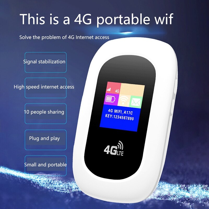 4G LTE Mifi Wireless Router 150Mbps Car Portable WIFI Router Mobile Wifi with Color Sn