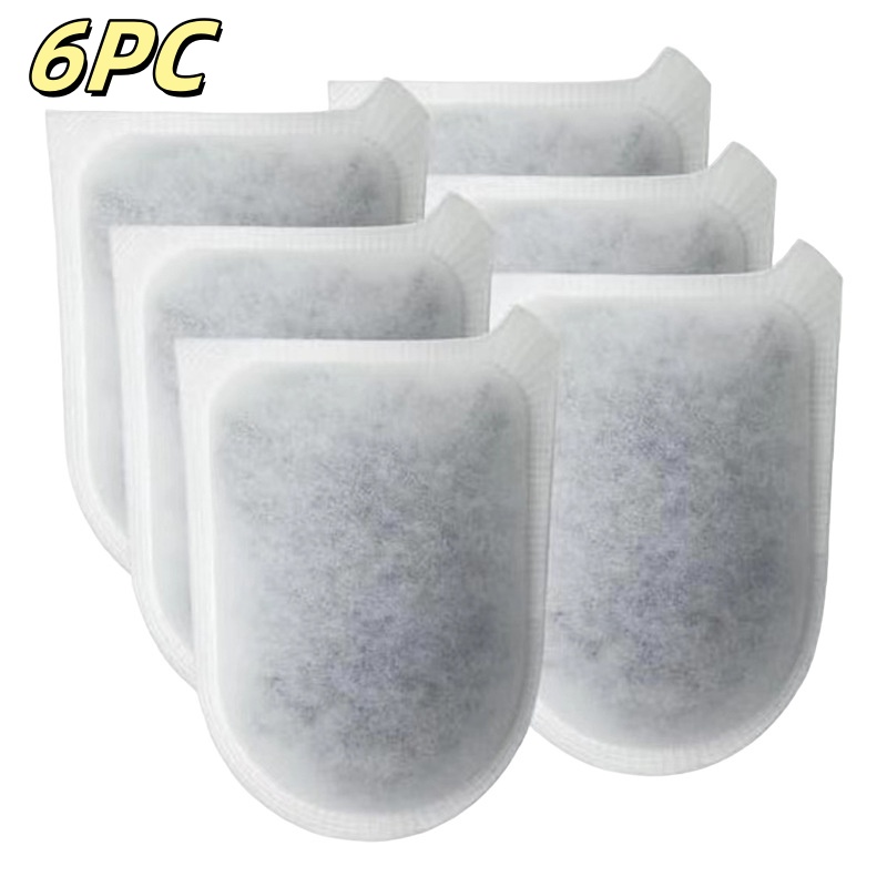 Bolsas de filtro de acuario, filtro fino reutilizable para tanques de agua dulce y salada, Compatible con Tetra Easycrystal 600, caja de filtro para pecera, 3 ud./6 unidades: Blanco