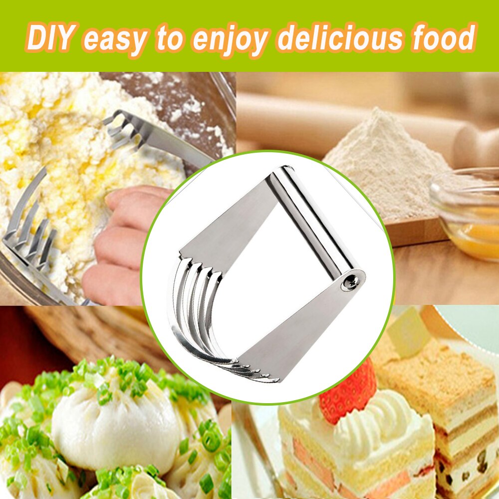 1PCS High Stainless Steel Dough Cutter Kitchen Craft Pastry Cutter Blender Brand kitchen Tool Easy to Grip and Use