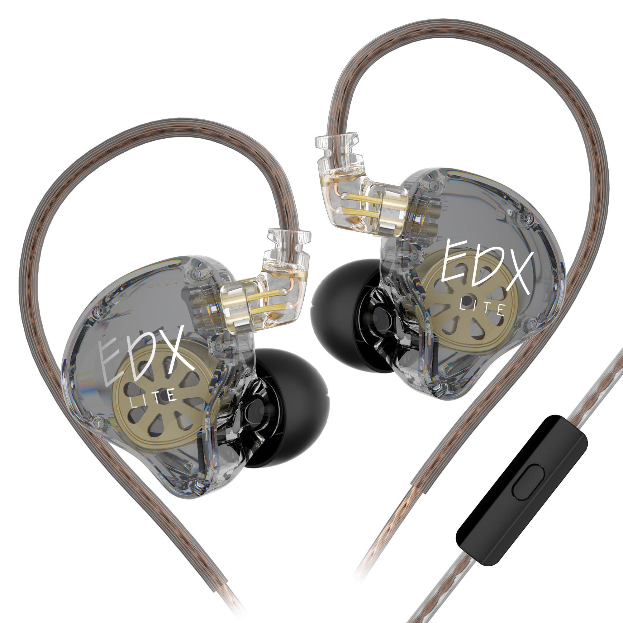 KZ-EDX Lite Stereo Bass Muziek Oordopjes Hifi Oortelefoon In Ear Monitor Podium Live Koptelefoon Sport Gaming Headsets: Rood