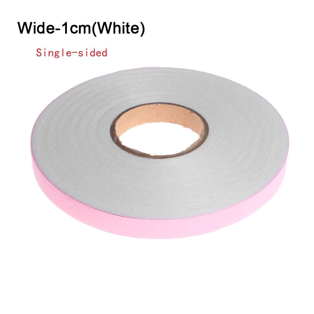 50/100M Black & White Wonder Web Iron On Hemming Tape Double Faced Adhesive Fabric Roll Clothes Sewing Turn Up Hem DIY Craft: 1cm-100m(White)