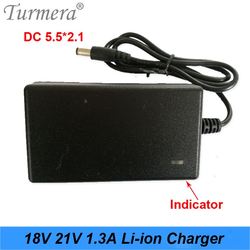 21v 18v 1.3a lithium batterioplader elektrisk skruetrækker 18v 5 serie 18650 lithium batteri væg oplader  dc 5.5 2.1
