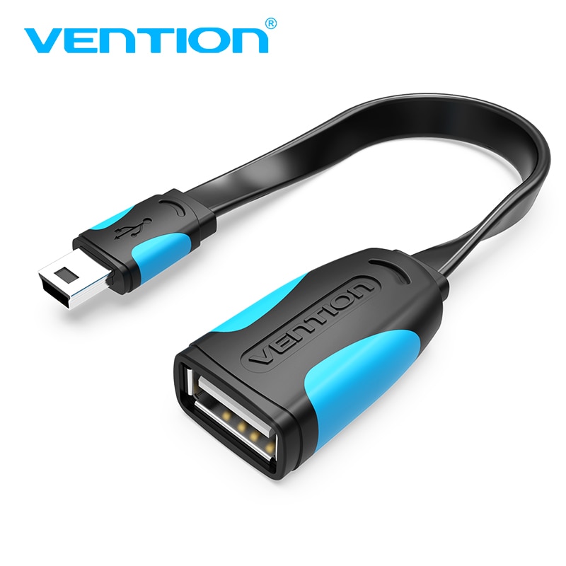 Vention mini cavo USB OTG 0.1m 0.25m maschio mini USB a femmina adattatore OTG USB per fotocamera GPS telefono cellulare tavoletta U discoteca topo