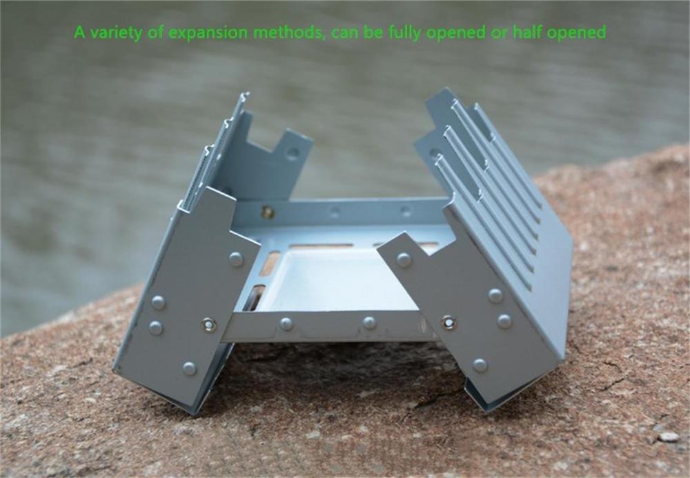 2pcs Outdoor Mini Folding Portable Oven Picnic Camping Solid Fuel Alcohol Stove