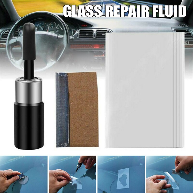 Windscreen Windshield Repair Kit Tool Glass Corrector Crack Repairing for Car KSI999