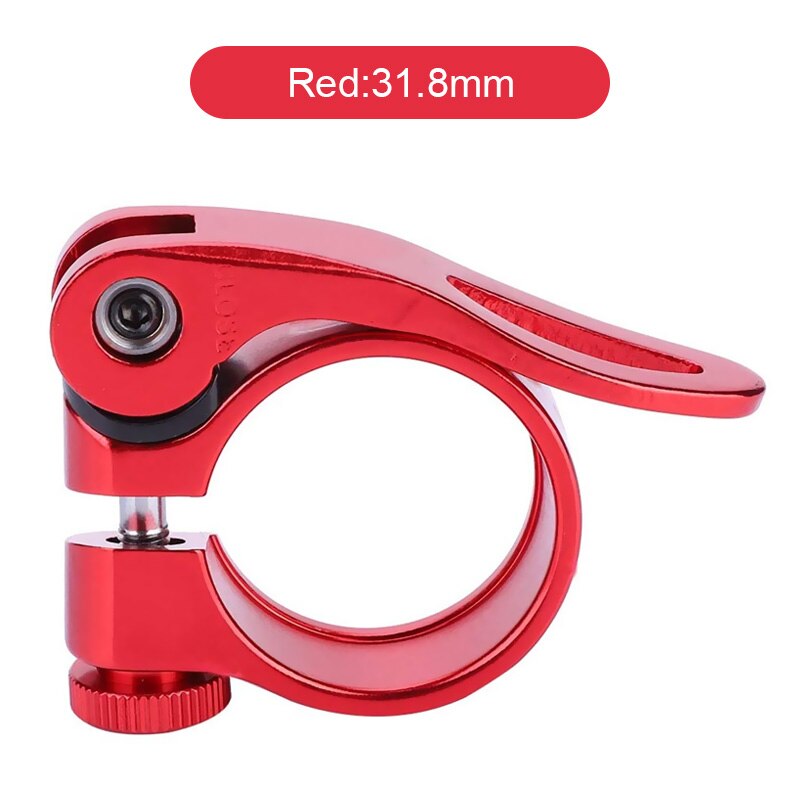 Bike Seatpost Clamp Aluminum Ultralight Quick Release Bicycle Seat Post Clip Bicycle Parts 31.8mm 34.9mm: 31.8mm E