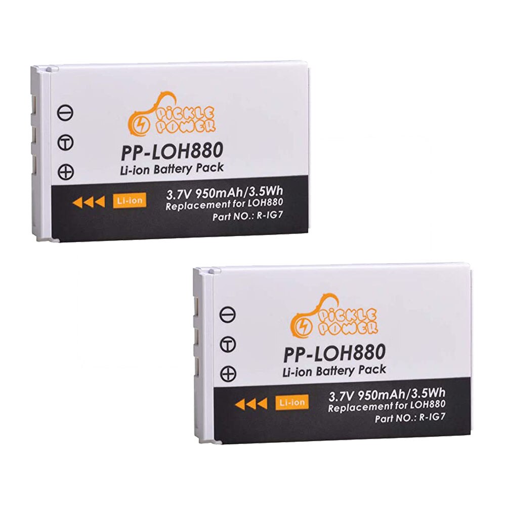 R-IG7 Battery 950mAh R IG7 RIG7 Rechargeable Li-ion Bateria for LOH880 Logitech Harmony One 900 720 850 880 885 890 Pro H880: 2 Batteries