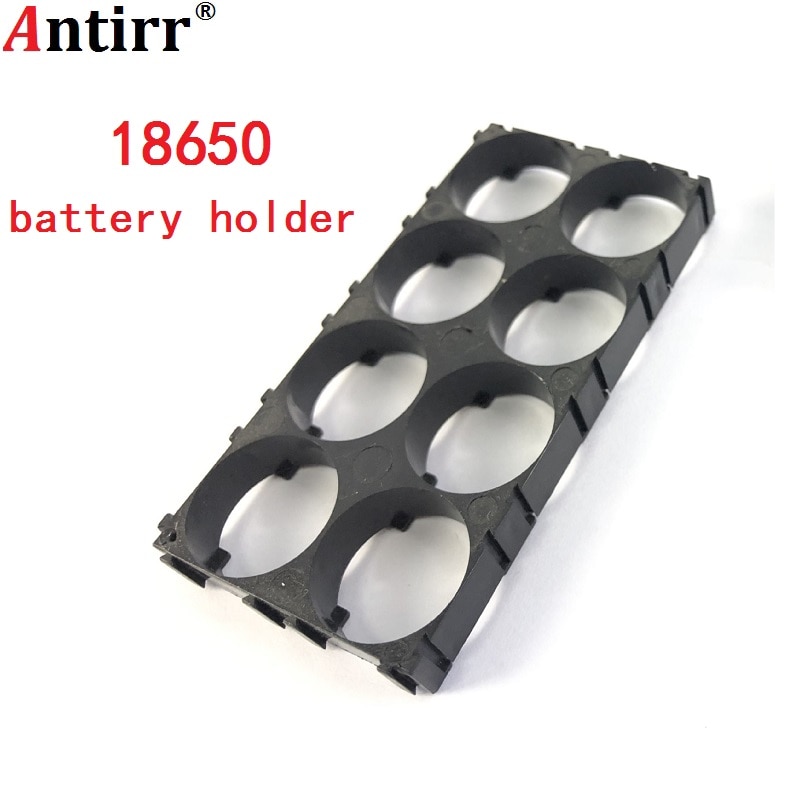 18650 Supporto Della Batteria 2x4 Cellulare 18650 Batterie Spacer Radiante Borsette di Calore di Plastica Stabile Supporto Della Staffa di trasporto libero