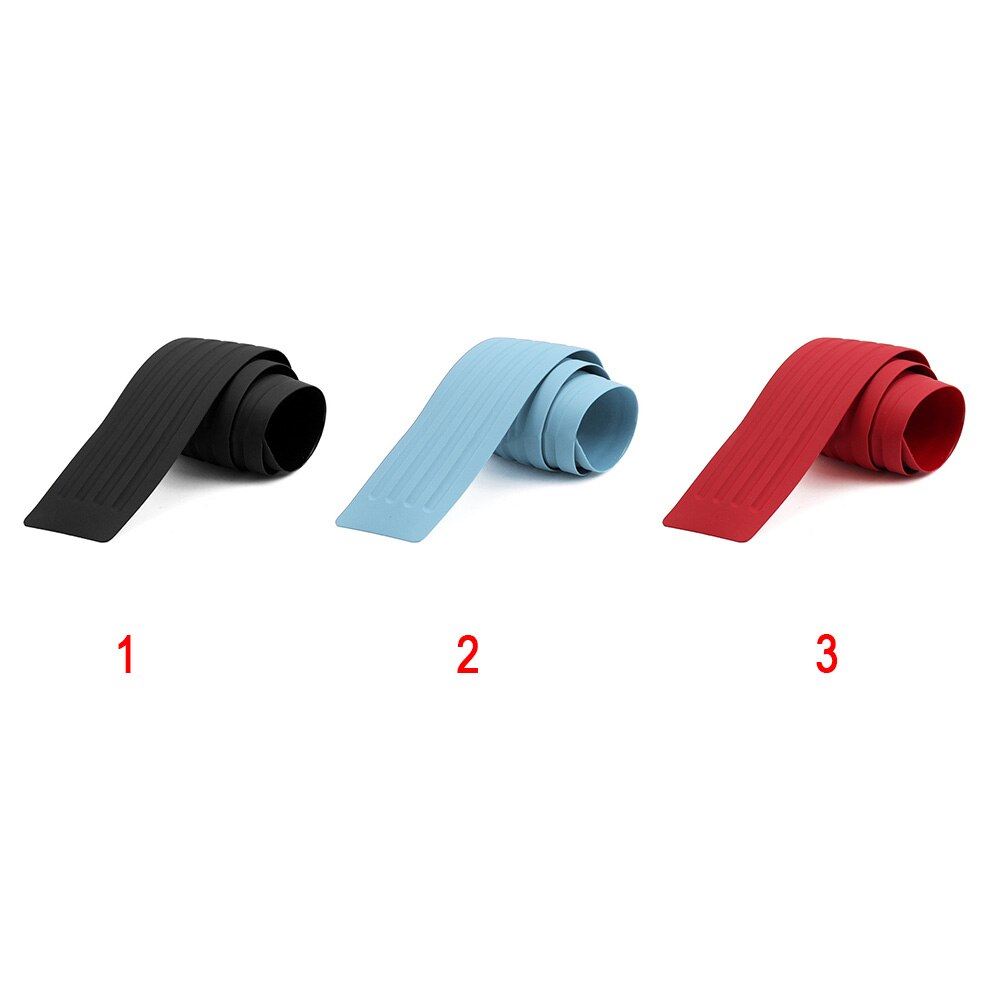 Rubber Car Door Sill Bumper Protector Trunk Guard Plate Sticker Rear Bumper Protection Trim Cover Strip Scratch Plate