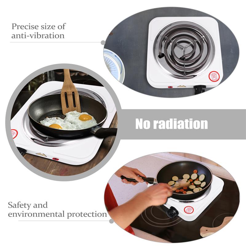 1000W grzejnik elektryczny piec praktyczny grzejnik elektryczny pojedynczy palnik podgrzewacz palnik robić podróży kuchnia kemping Dom (wtyczka nas/EU)