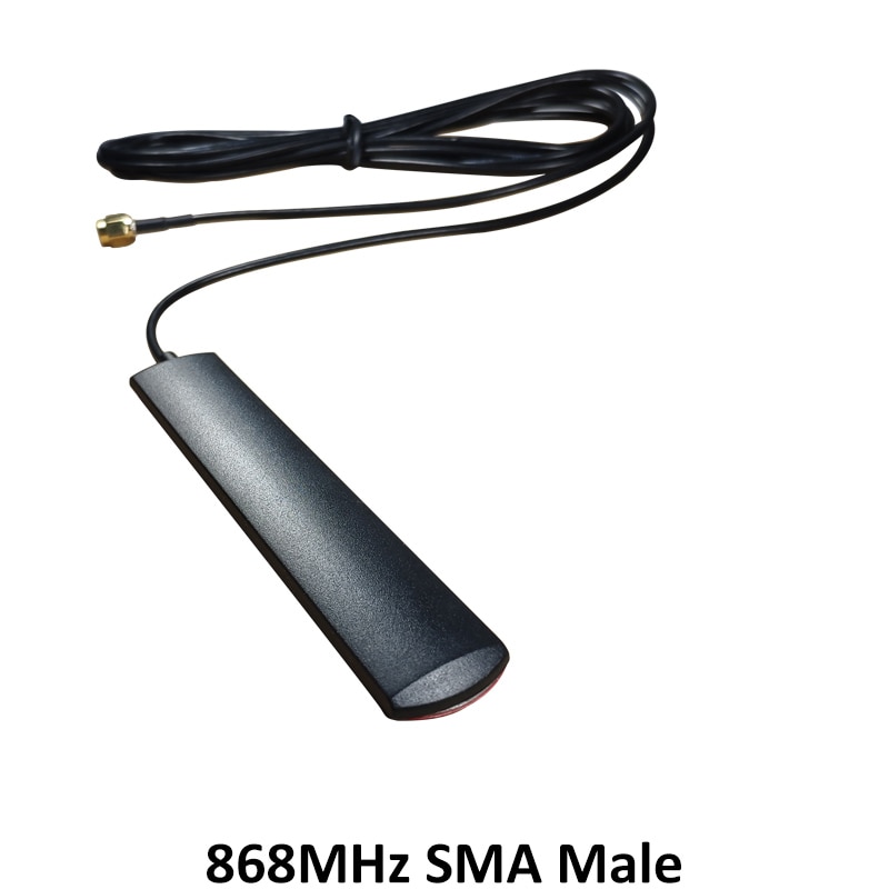 GSM Antenna 868mhz 915mhz glued strip 868m patch antenna SMA-Male connector Aerial 3 meters Cable 868 mhz 915 IOT antena antenne