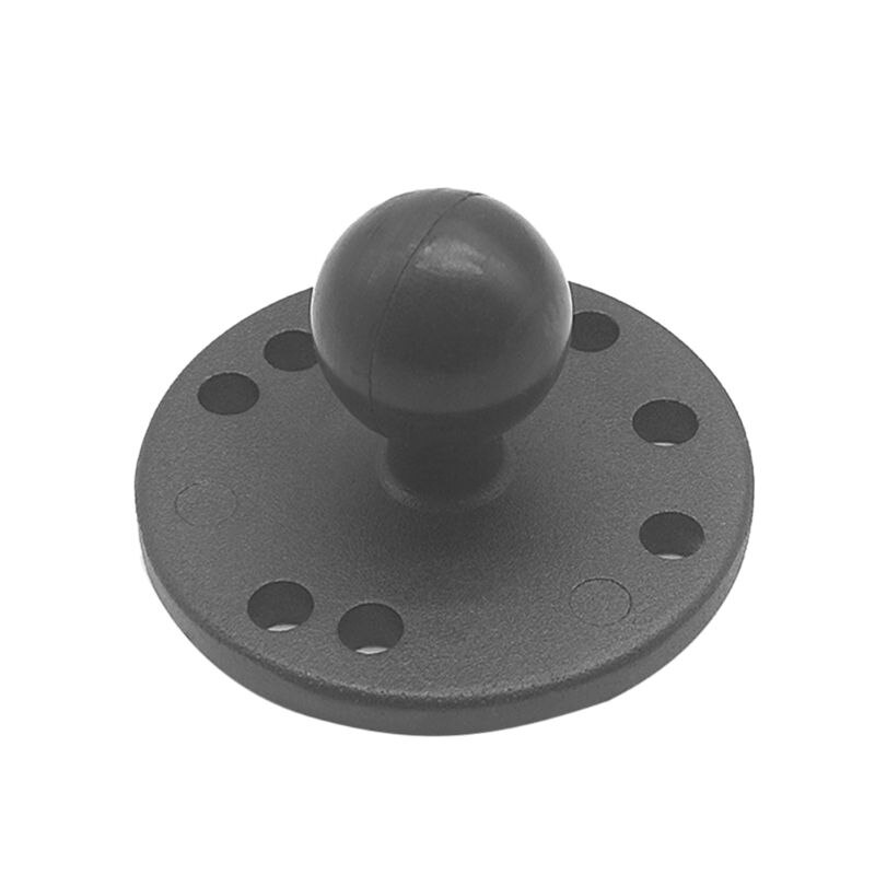 Aluminium Motorfiets Ronde Montage Base Beugel Om Rubber Bal Hoofd Mount Voor Actie Camera Voor Smartphone Gps Accessoires