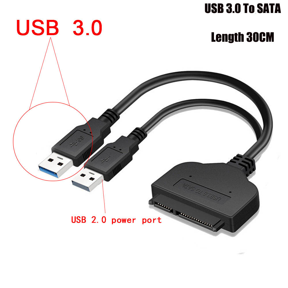 SATA to USB 3.0/2.0 Adapter Cable - 22 Pin 2.5 Inch External HDD SSD Converter: Other