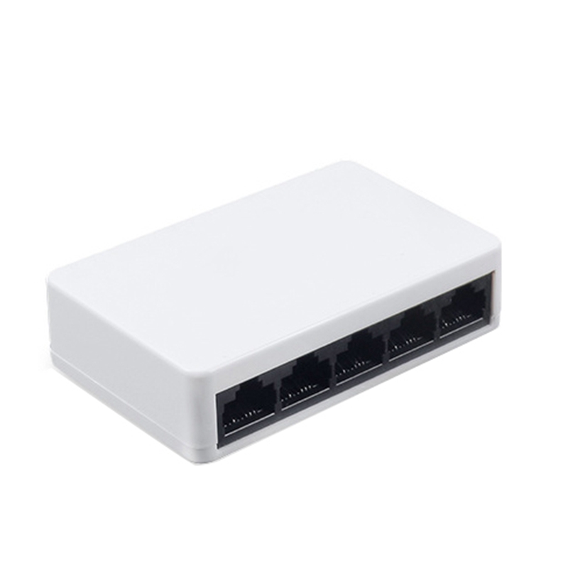 5 puertos Mini Ethernet RJ45 10/100Mbps red interruptor Hub de viaje portátil Lan Hub para PC PS4 XBOX NS interruptor