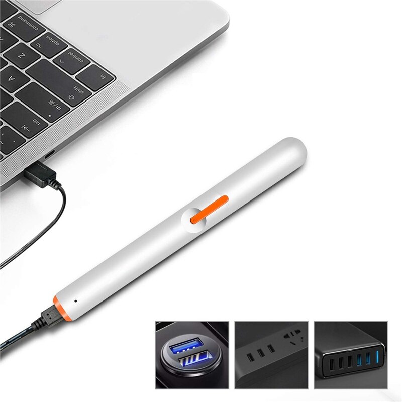 USB ładowania trymer robić włosów w nosie niemy silnik bezprzewodowy elektryczny trymer robić uszu nosa dla mężczyzn kobiety podwójne ostrza krawędzi bezbolesne wykończenia