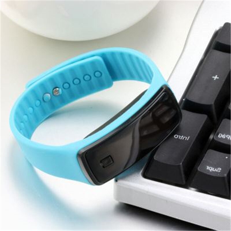 Reloj Led de silicona para niños y mujeres, reloj Digital electrónico para niños, pulsera de muñeca para niños y niñas, Kol Saati: ligth blue