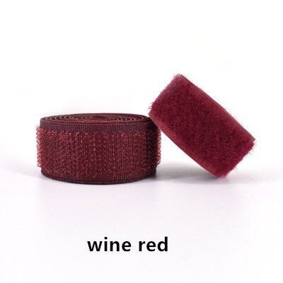 Tela adhesiva para pegar ropa, hebilla autoadhesiva, cinta autoadhesiva para costura y fijación: wine red