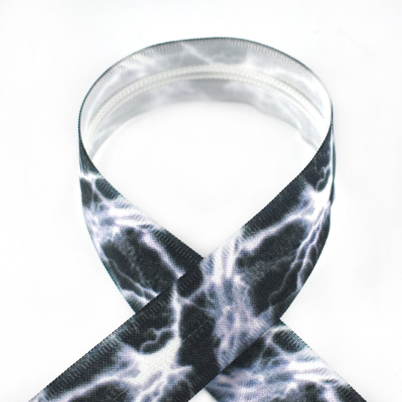 2/4M 5# Printed Invisible Nylon Zippers Handbag Travel Bag Plastic Sewing Zipper Zips Repair DIY Luggage Garment Accessories: 02 / 4Meters