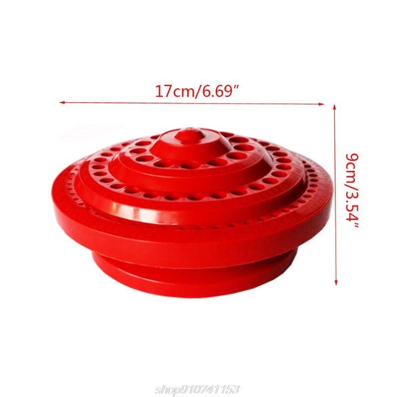 100pcs Hole Drill Bit Storage Case Holder Round Shape Hard Plastic Organizer Stand N07 20