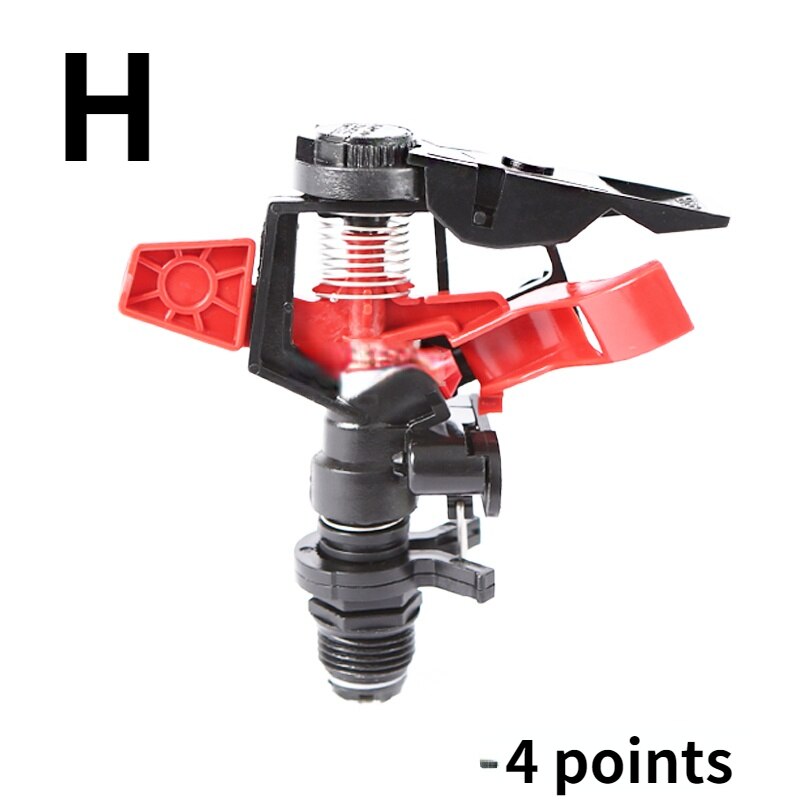 4 points 6 points plastic lawn sprinkler rocker 360-degree rotating sprinkler lawn sprinkler heads: H
