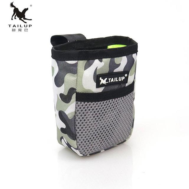 TAILUP Portable Dog Training Pouch Pet Treat Bag Feed Storage Pocket Pouch Snack Reward Waist Bag for Outdoor Travel: Gray