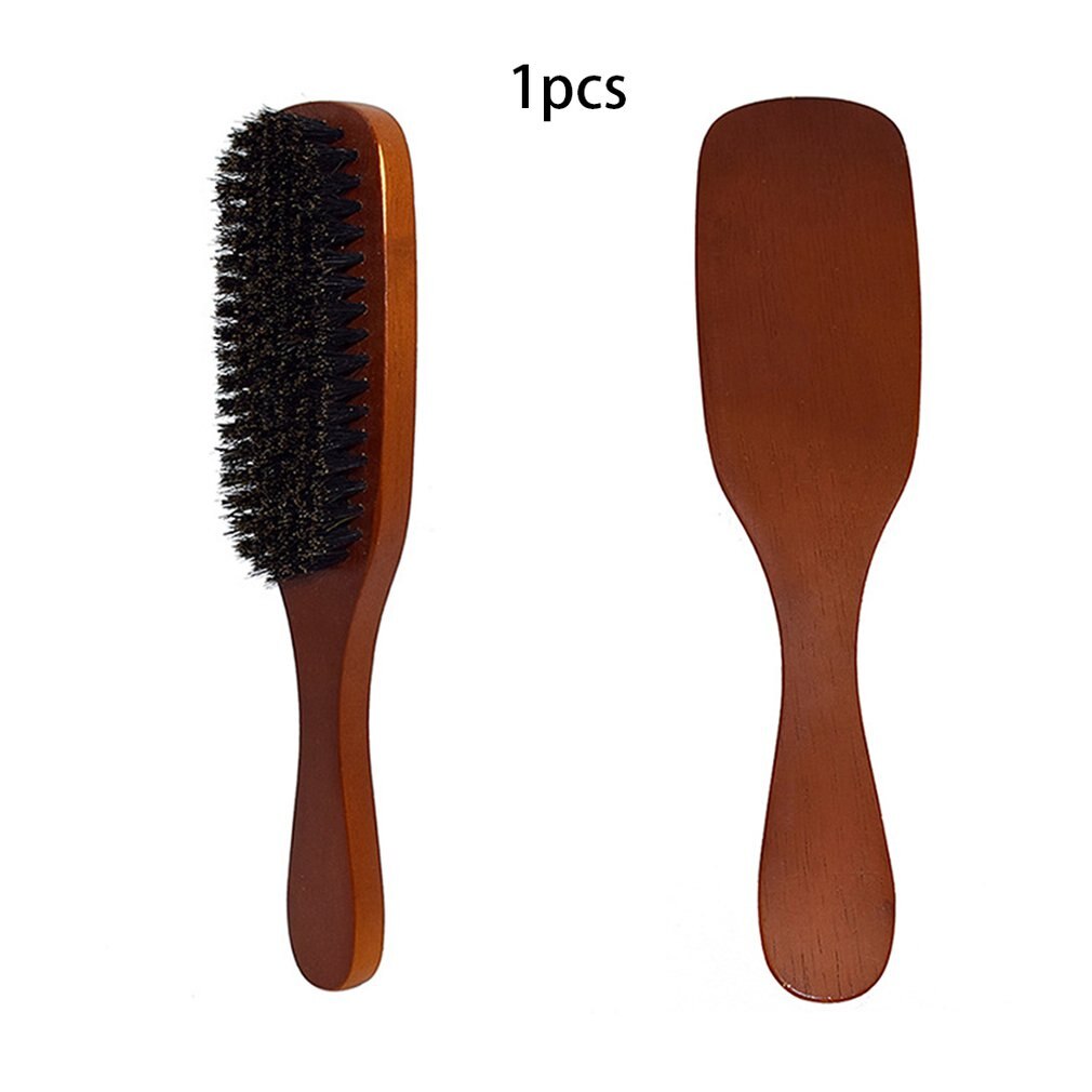 100% Natural Bristle Brush Best for Short or Long Hair Beards Soft Bristles Salon for Man Light