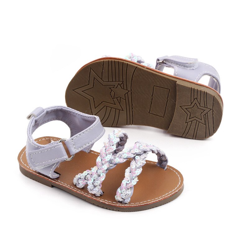 Sommerliche lauflernschuhe für mädchen, Ideal für geburtstagsfeiern, funkelnde kristall-kristallschuhe, weiche kleinkinderschuhe für 0-18m- jährige, Baby-sandalen