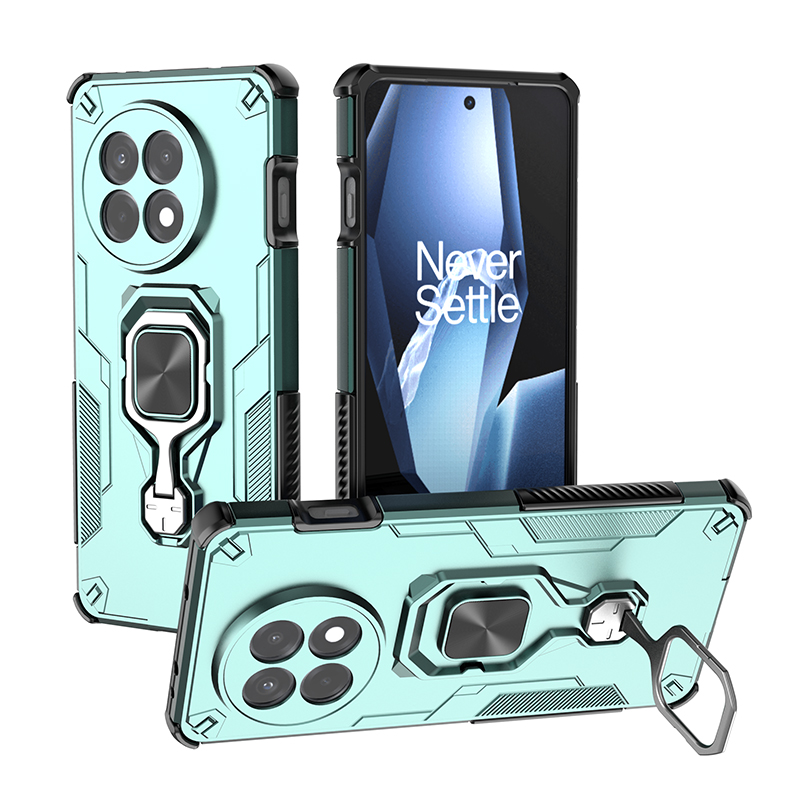 Lensbescherming Kickstand Case voor OnePlus 13 One Plus 13R Cover Ring Stand Magnetische beugel Shell Fundas Coque: green / OnePlus 13