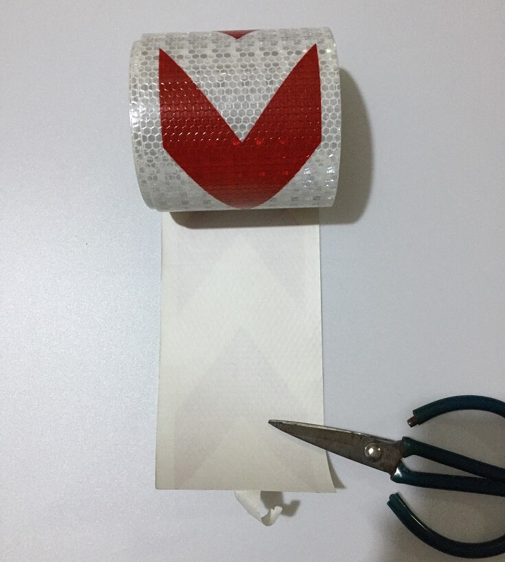 10cm*1M Self-adhesive PVC Reflective Safety Tape Road Traffic Construction Site Reflective Sign