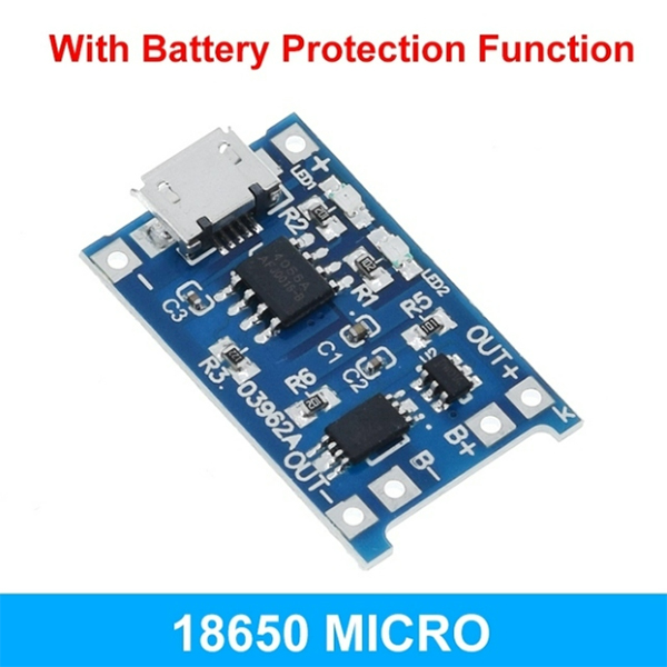 10 stücke 5V 1A 18650 TP4056 Lithium-Batterie Ladegerät Modul Lade Board Mit Schutz Dual Funktionen 1A Li-Ion: green