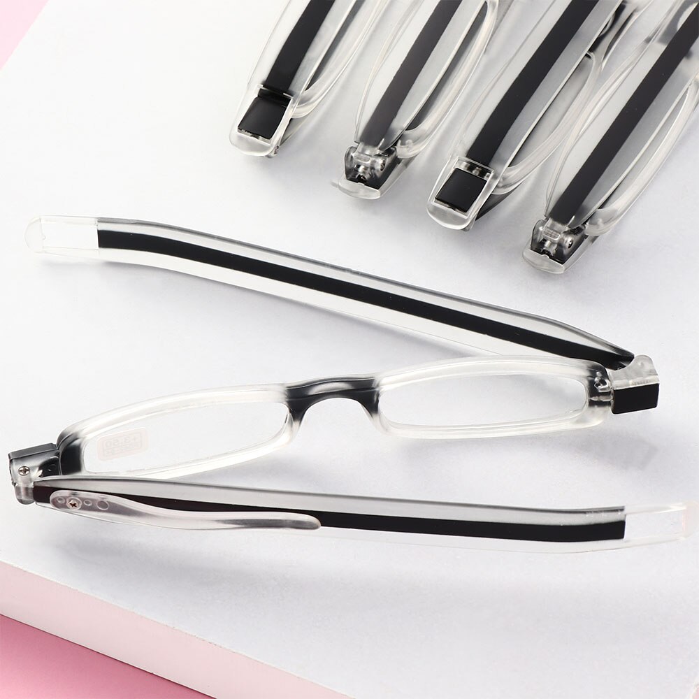 Verbeterde 360 Graden Rotatie Leesbril Ultraportability Mini Slim Folding Oogglasbril voor Oude Man Grootmoeder