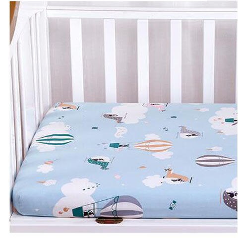 1 stykke madrasovertræk til baby seng bomuld nyfødt monteret ark børneseng madras beskytter sengetøj krybbe ark bomuld baby element: Feijiqiqiu