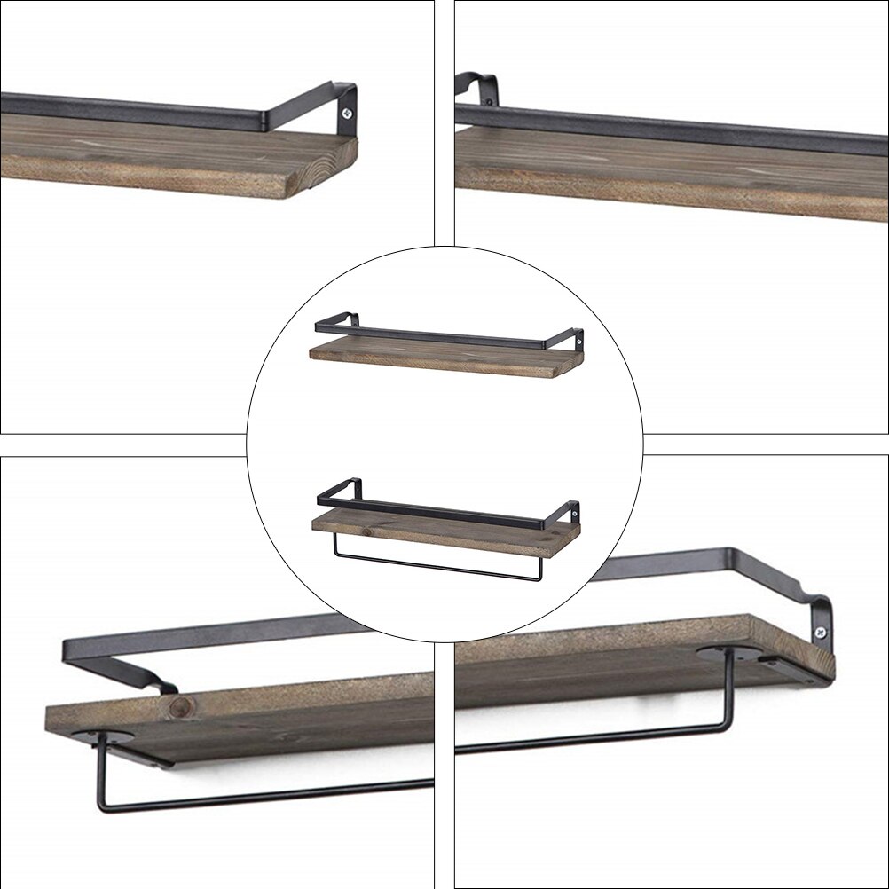 Rustieke Drijvende Muur Planken Decoratieve Opslag Rack Plank Muur Gemonteerde Planken