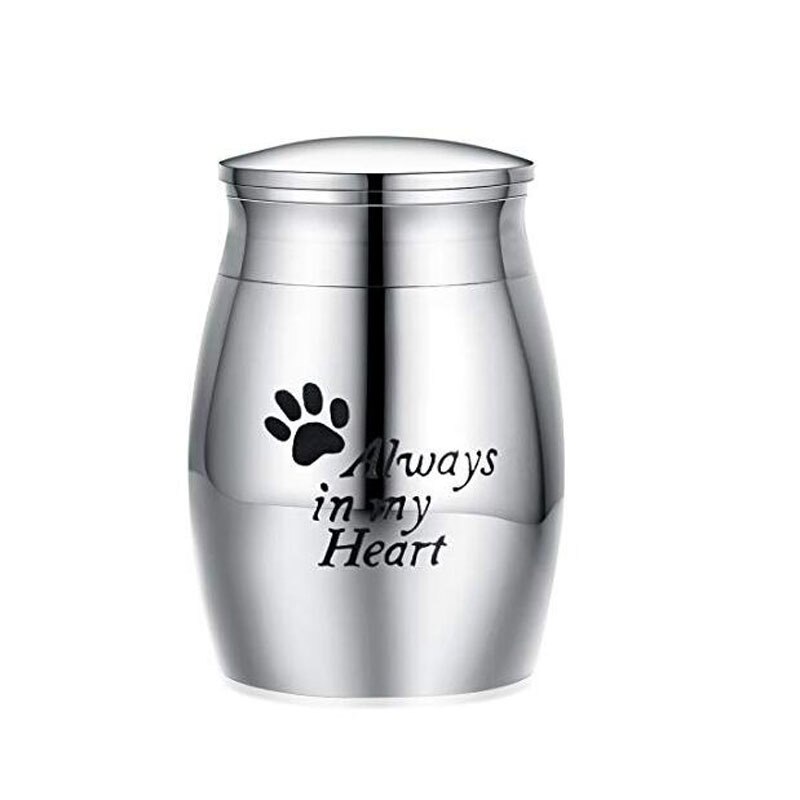 30x40mm Cute Cremation Keepsake Urns for Human Ashes of Pet Mini Small Funeral Casket Titanium Steel Angel Memorial Jar: 04