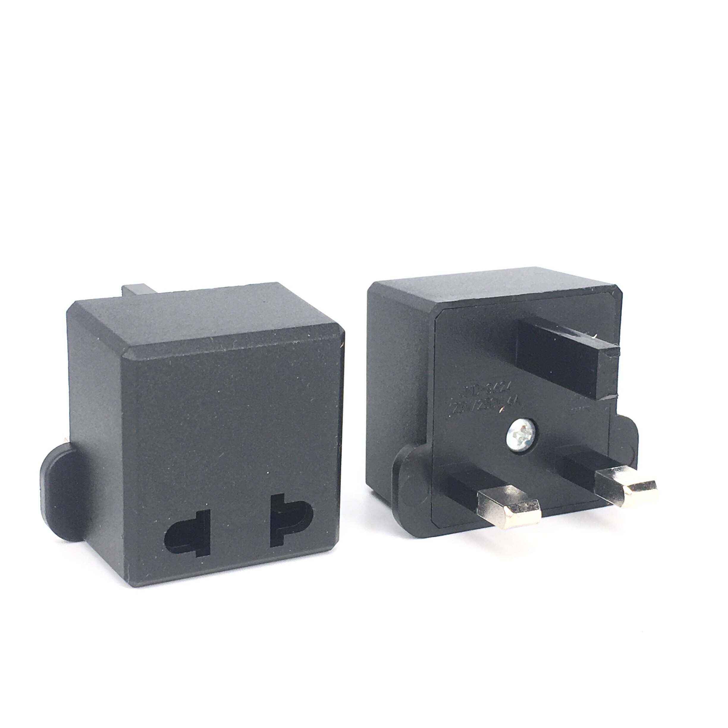 US/EU 2 Pins To UK 3 Pins Converter Travel Power Plug, Singapore Malaysia Tourism Plug Household Adaptor