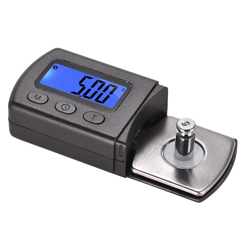 Phono Cartridge Pressure Gauge Turntable Phonograph LP Stylus Force Gauge +/- 0.01G Display Turntable Stylus Force Scale