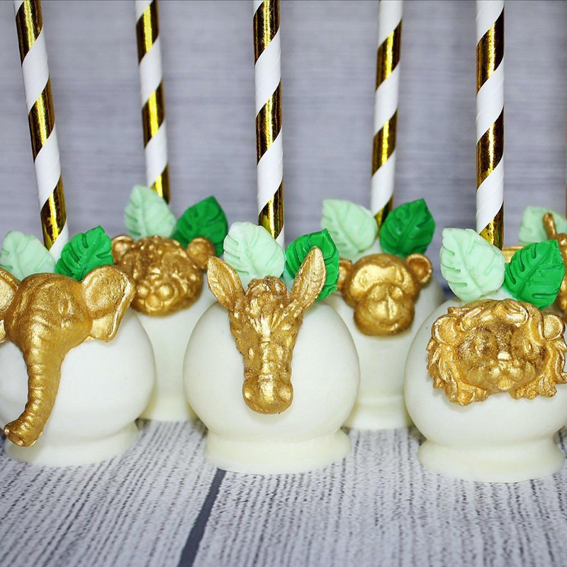 Moule à gâteau Animal Jungle Safari, décoration de Cupcake, emporte-pièces pour fête d'anniversaire Safari, réception pour bébé